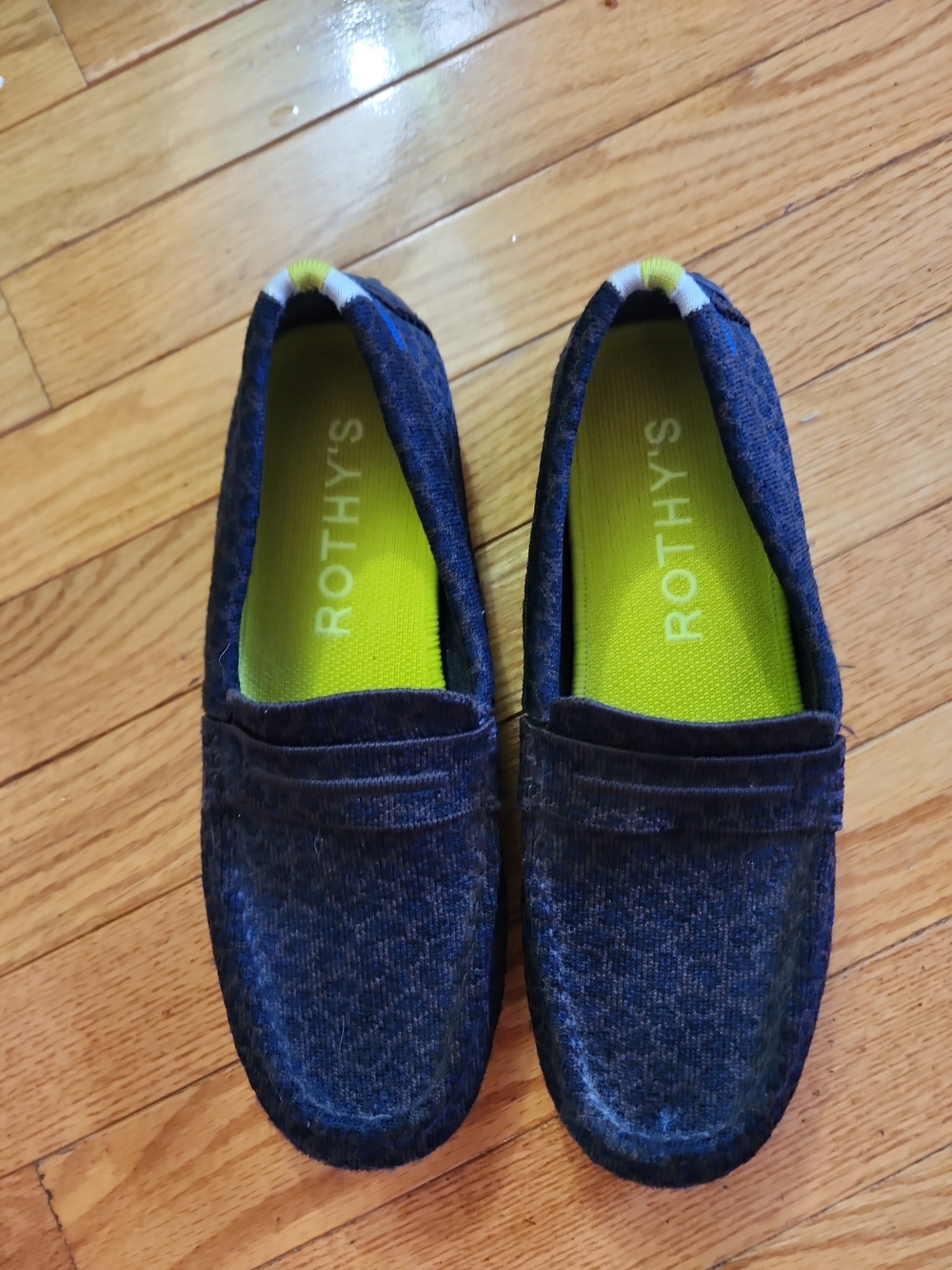 Rothy's The Driver Slip-On Moccasins In Expresso With Leopard Print